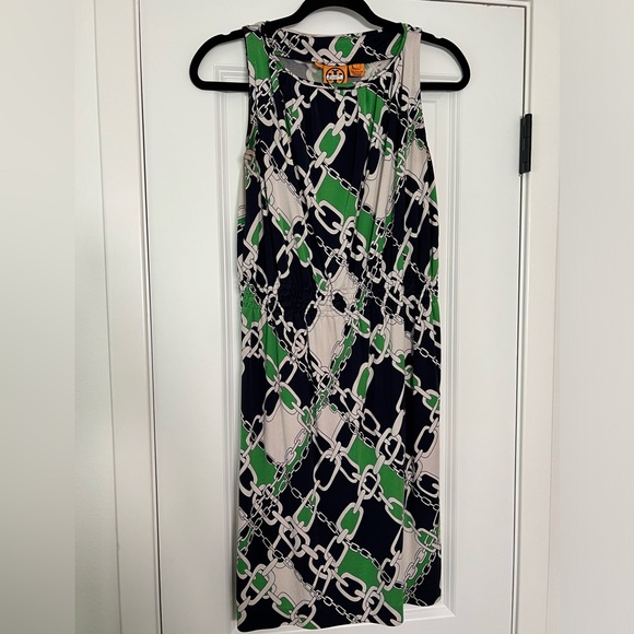 Tory Burch Dresses & Skirts - Tory Burch, Navy Green And White Dress